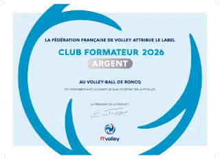 VOLLEY-BALL DE RONCQ - LABEL CLUB FORMATEUR 2026 - ARGENT-(320px) VOLLEY-BALL DE RONCQ - LABEL CLUB FORMATEUR 2026 - ARGENT-(320px)